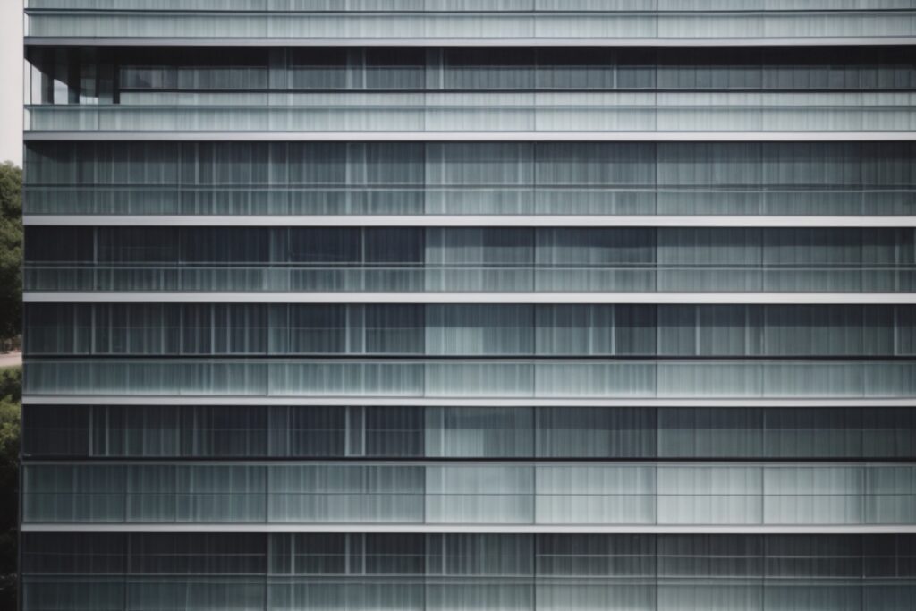 modern building in Dallas with solar window tinting
